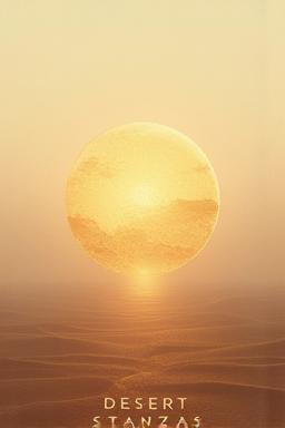Cover of a poetry book with desert theme
